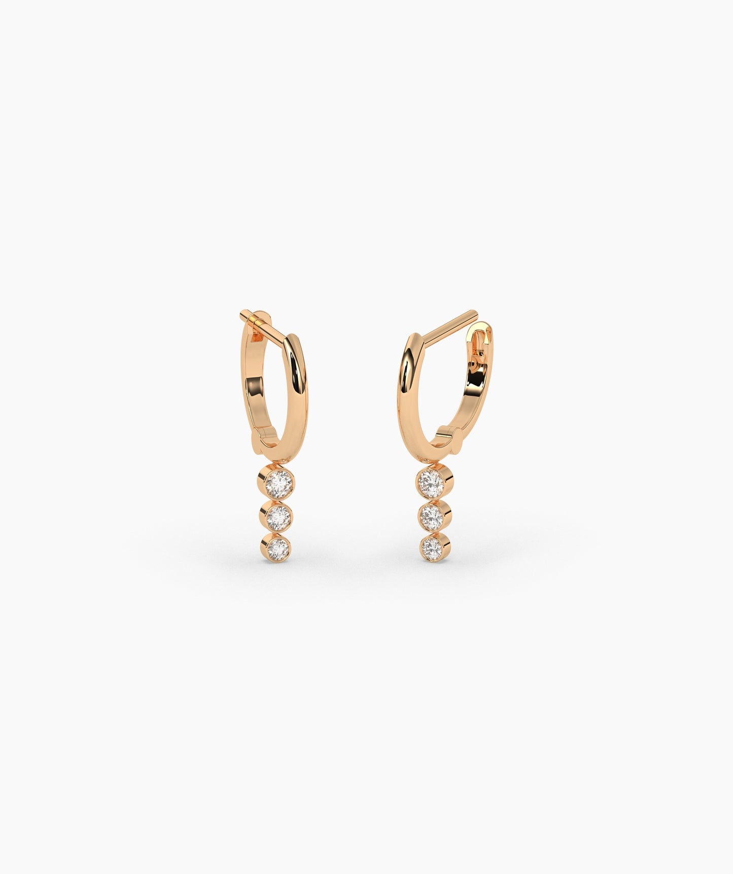 14K Gold Cascade Earrings