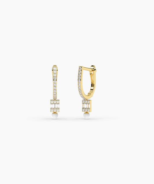 14K Gold Dazzle Drop Earrings