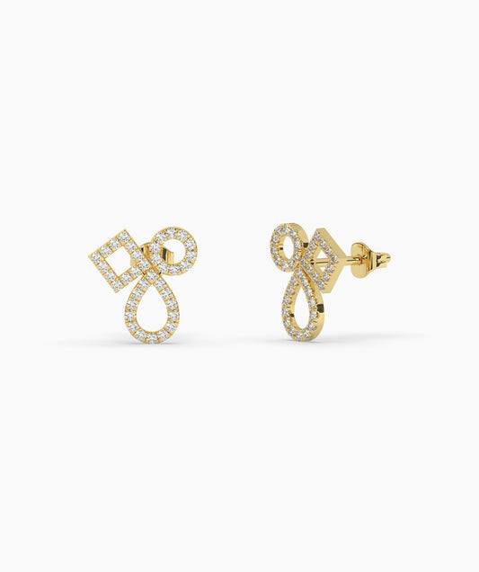 Chic Interlace Diamond Earrings
