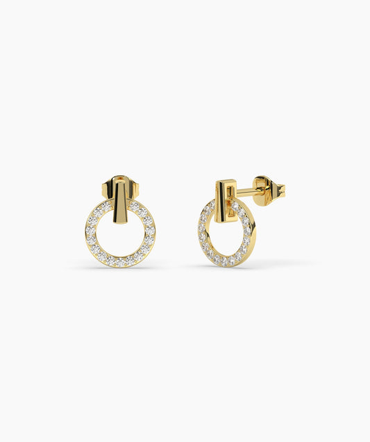 Circular Charm Diamond Studs