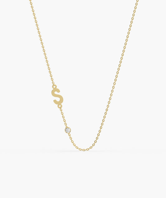 Elegant Signature 'S' Gold Necklace