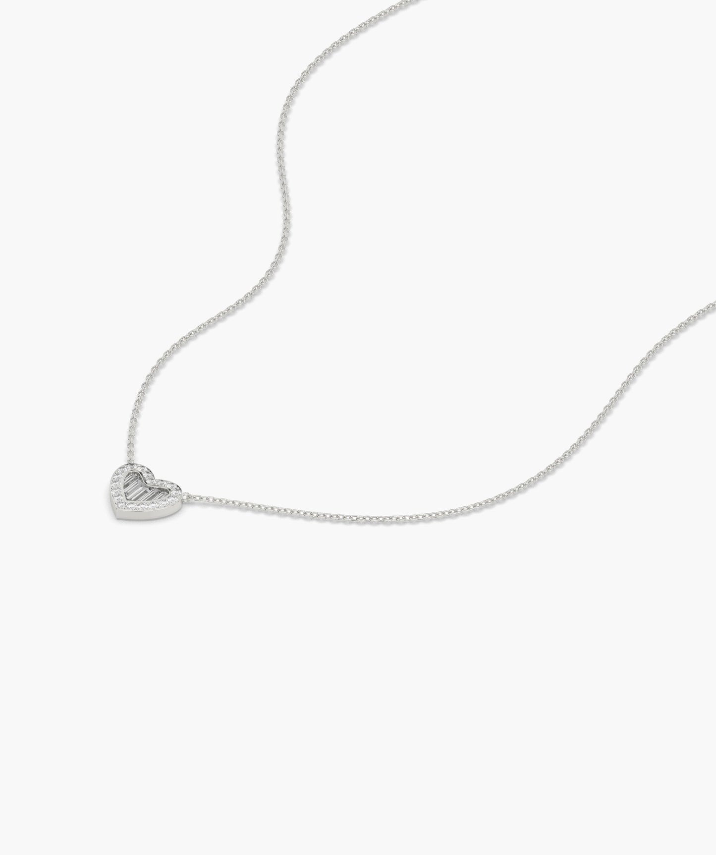Heart Diamond Embrace Necklace