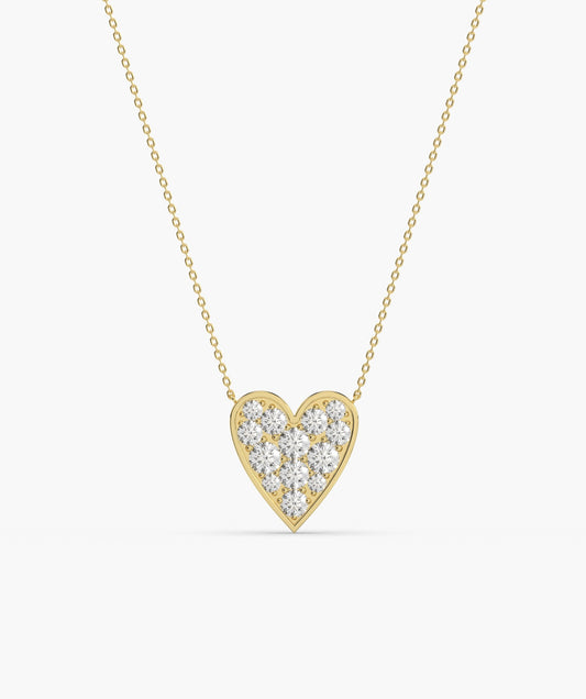 Gleaming Love Heart Necklace
