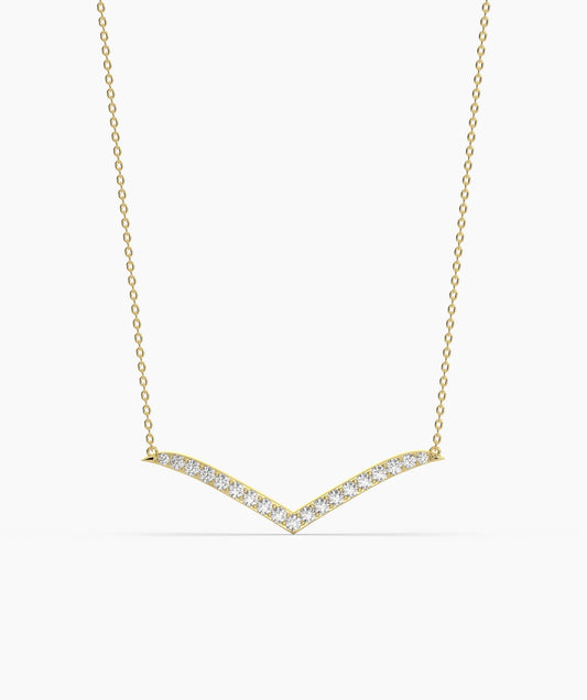 Chic Chevron Gold Necklace