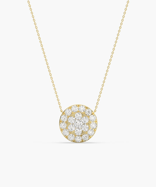 Sparkle Circle Diamond Pendant