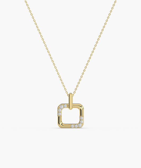 14K Gold Minimalist Sparkle Necklace