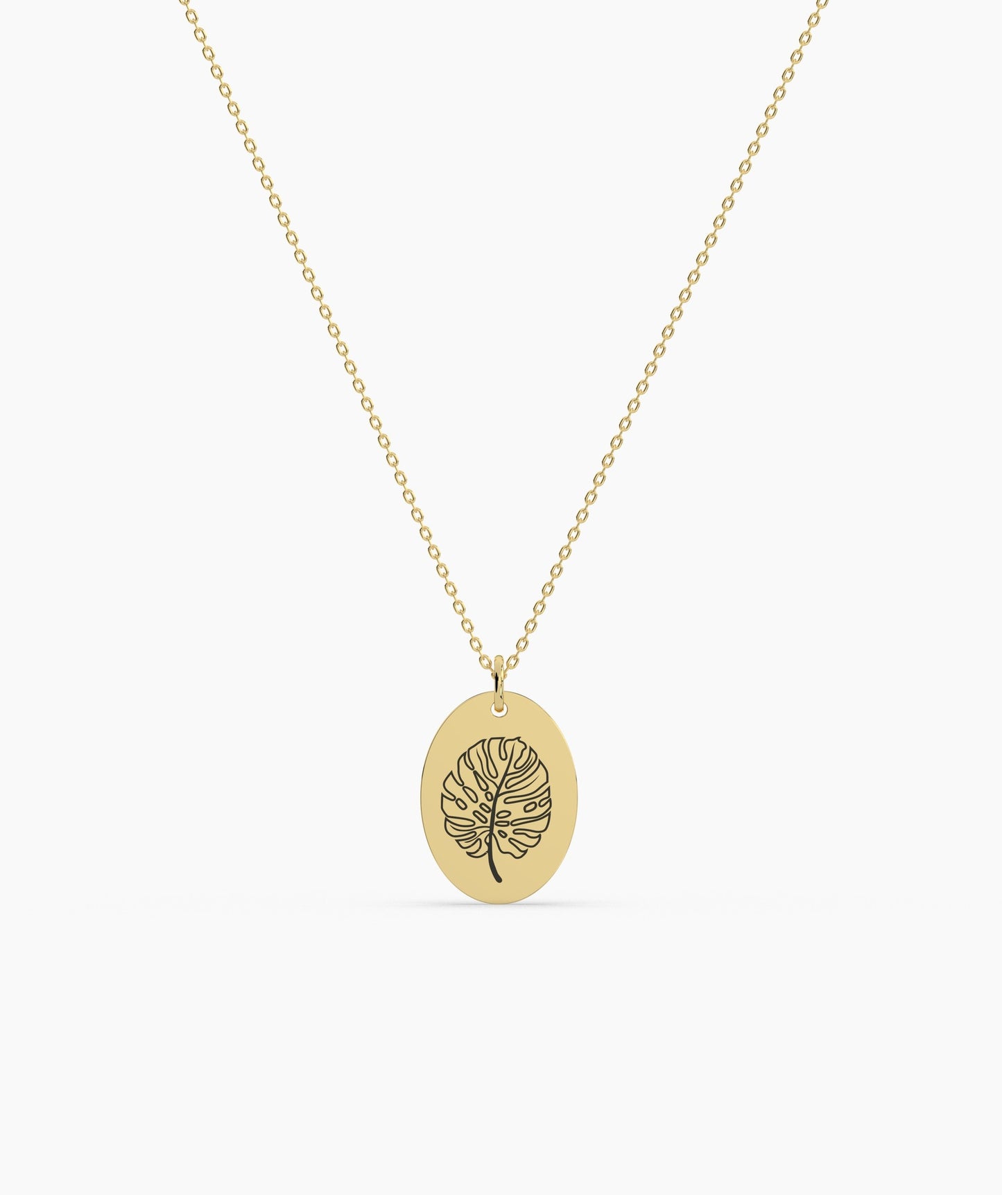 Tropical Monstera Leaf Pendant