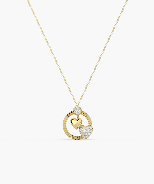 Lustrous Love Circle Pendant