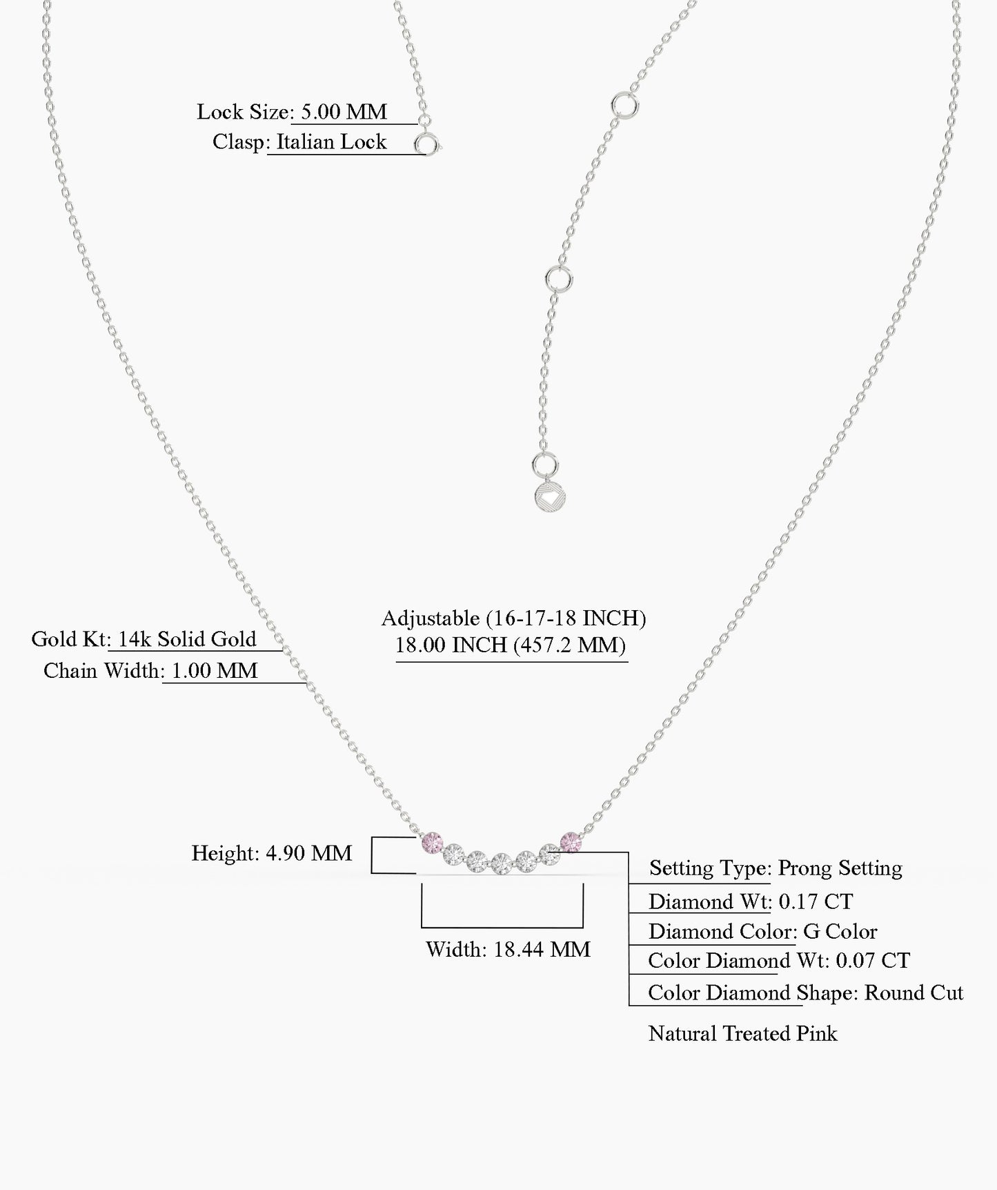 Soft Glow Curved Bar Necklace