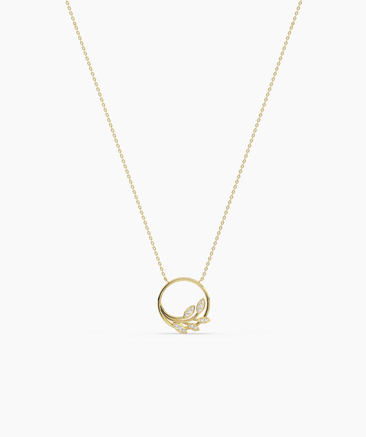 Leaf-Adorned Necklace