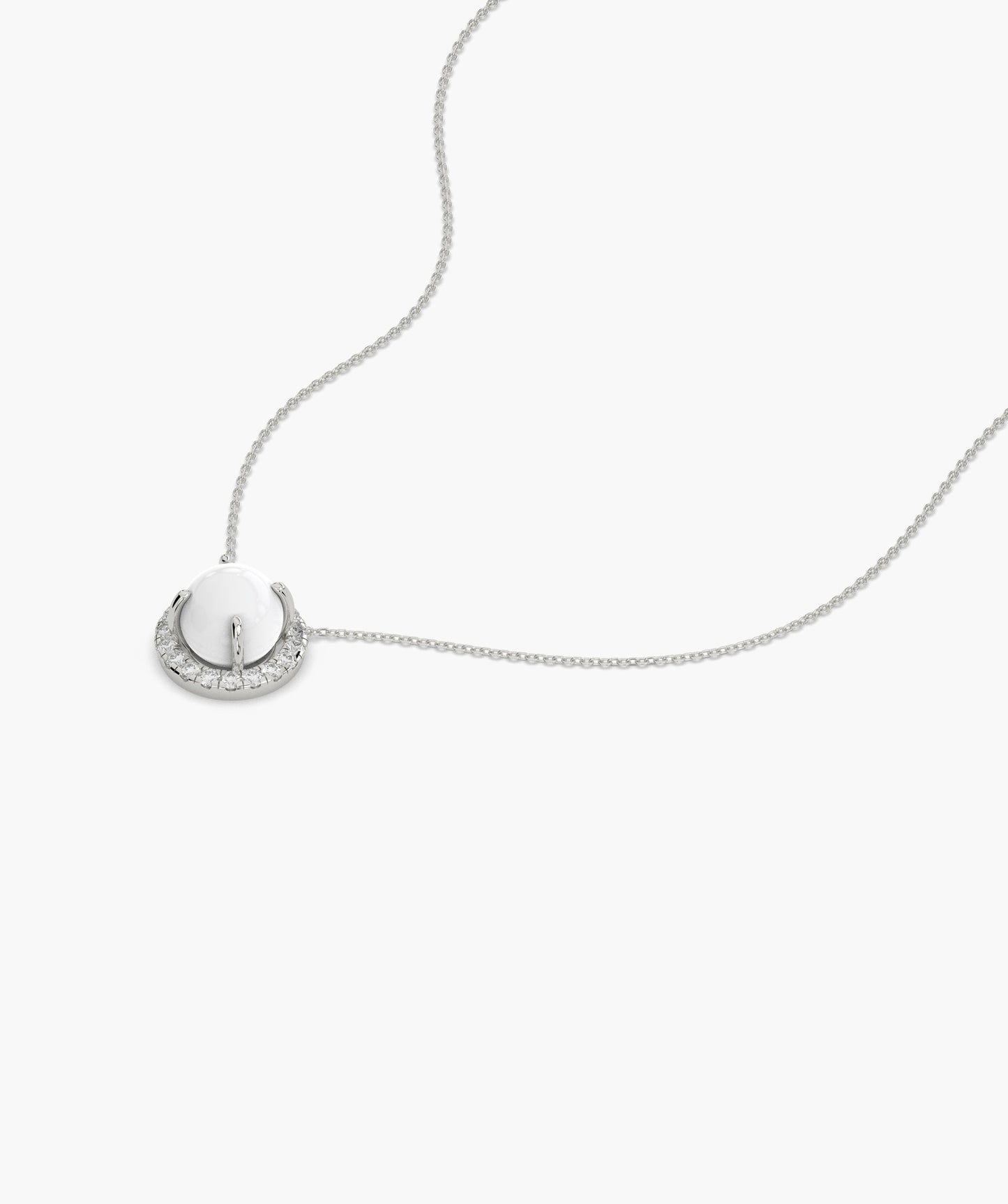 Classic White Solitaire Pendant