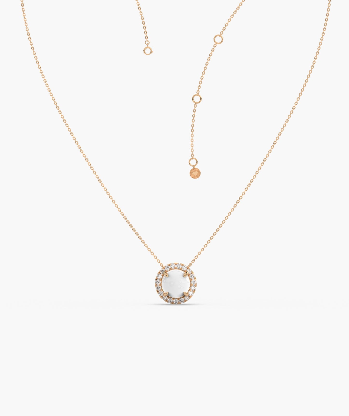 Classic White Solitaire Pendant