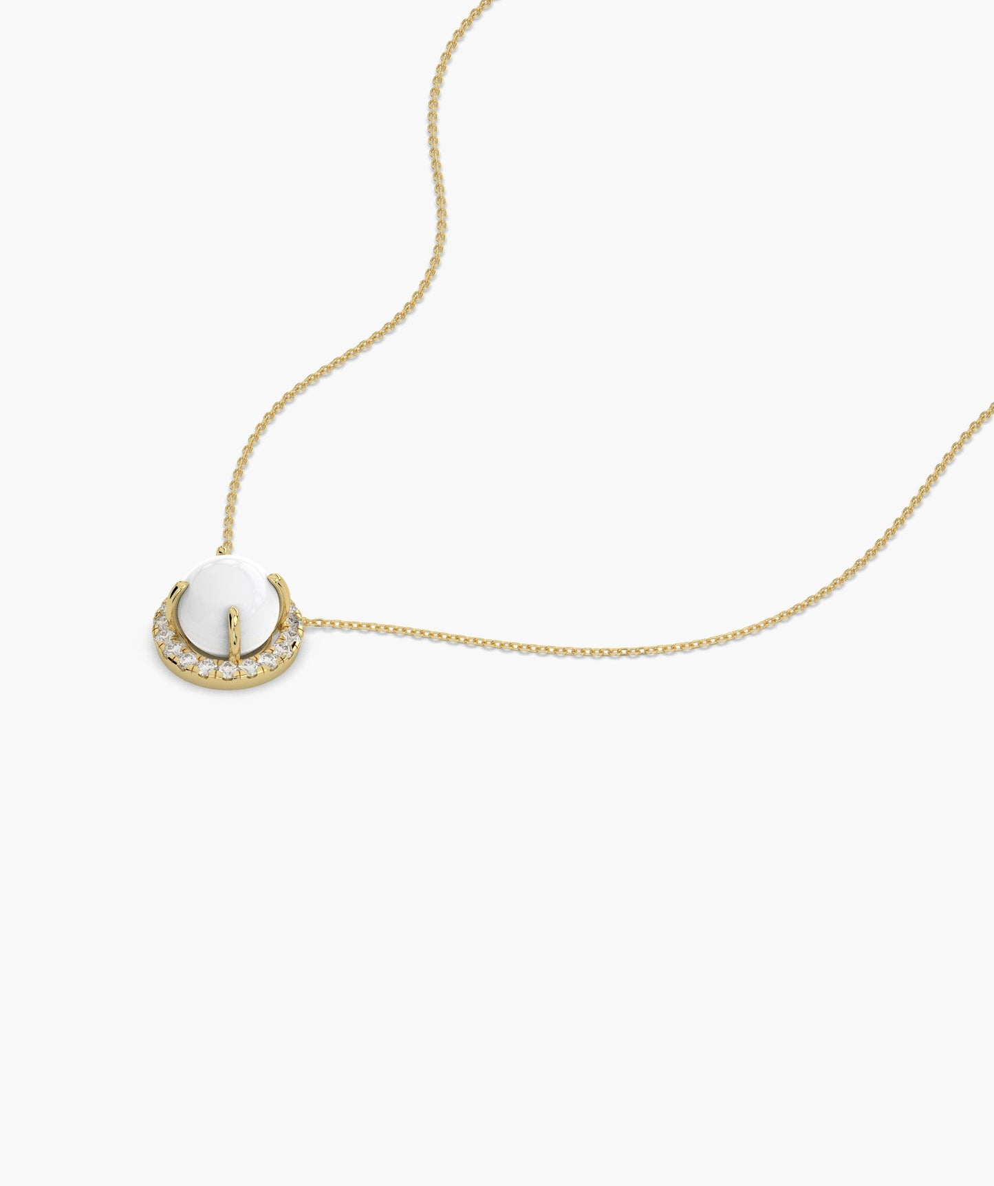 Classic White Solitaire Pendant