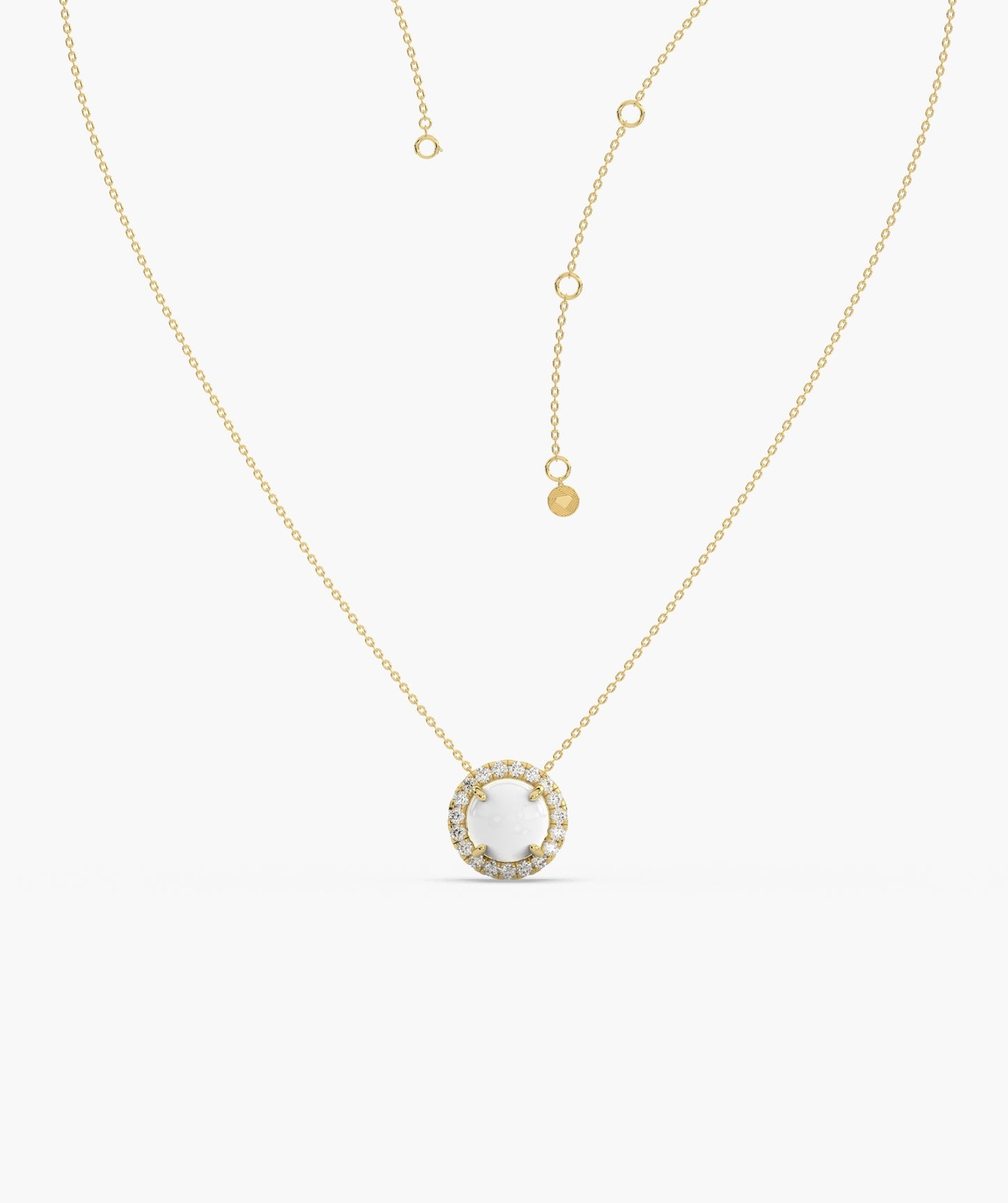 Classic White Solitaire Pendant