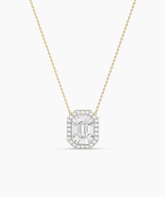 Octagon Diamond Necklace