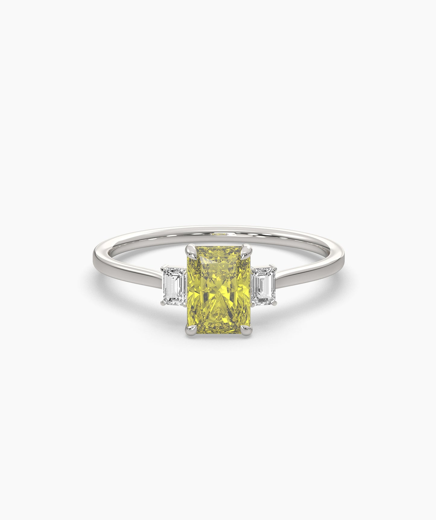 Yellow Radiant-Cut Ring