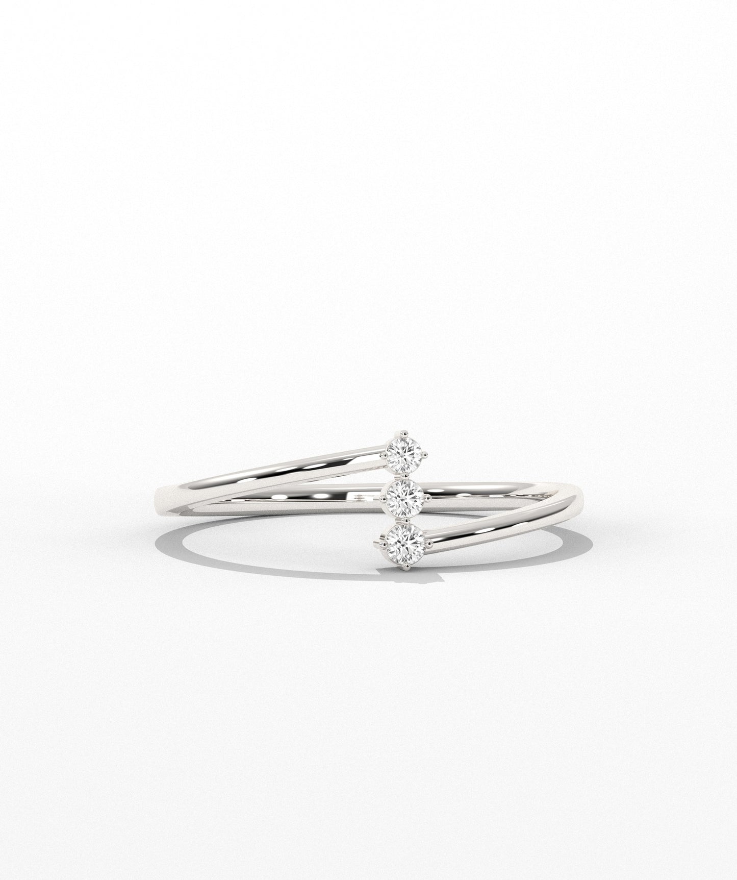 Three-Stone Round Ring