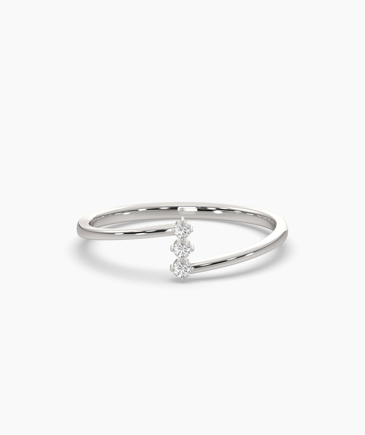 Three-Stone Round Ring