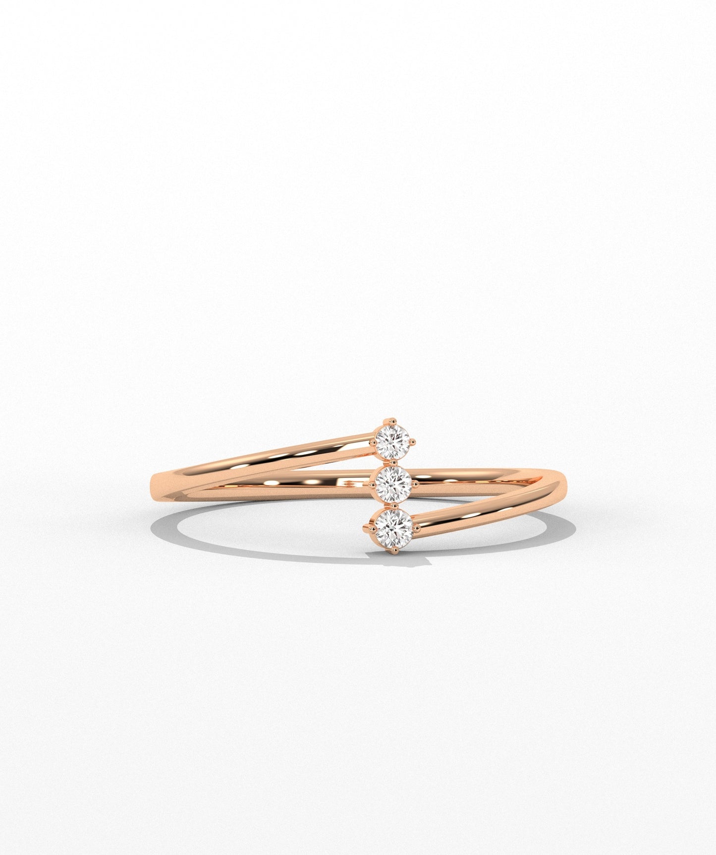 Three-Stone Round Ring