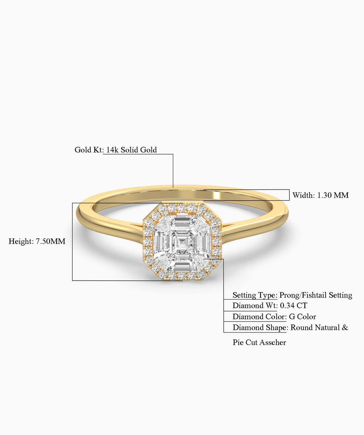 Modern Classi Diamond Ring