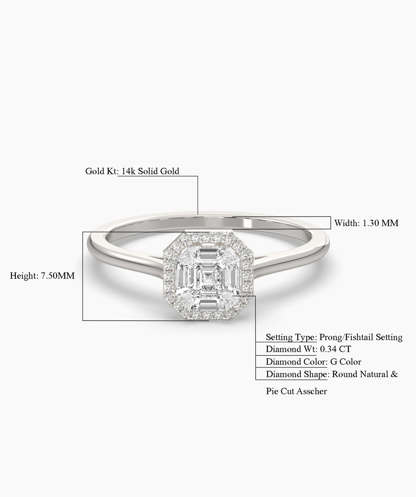 Modern Classi Diamond Ring