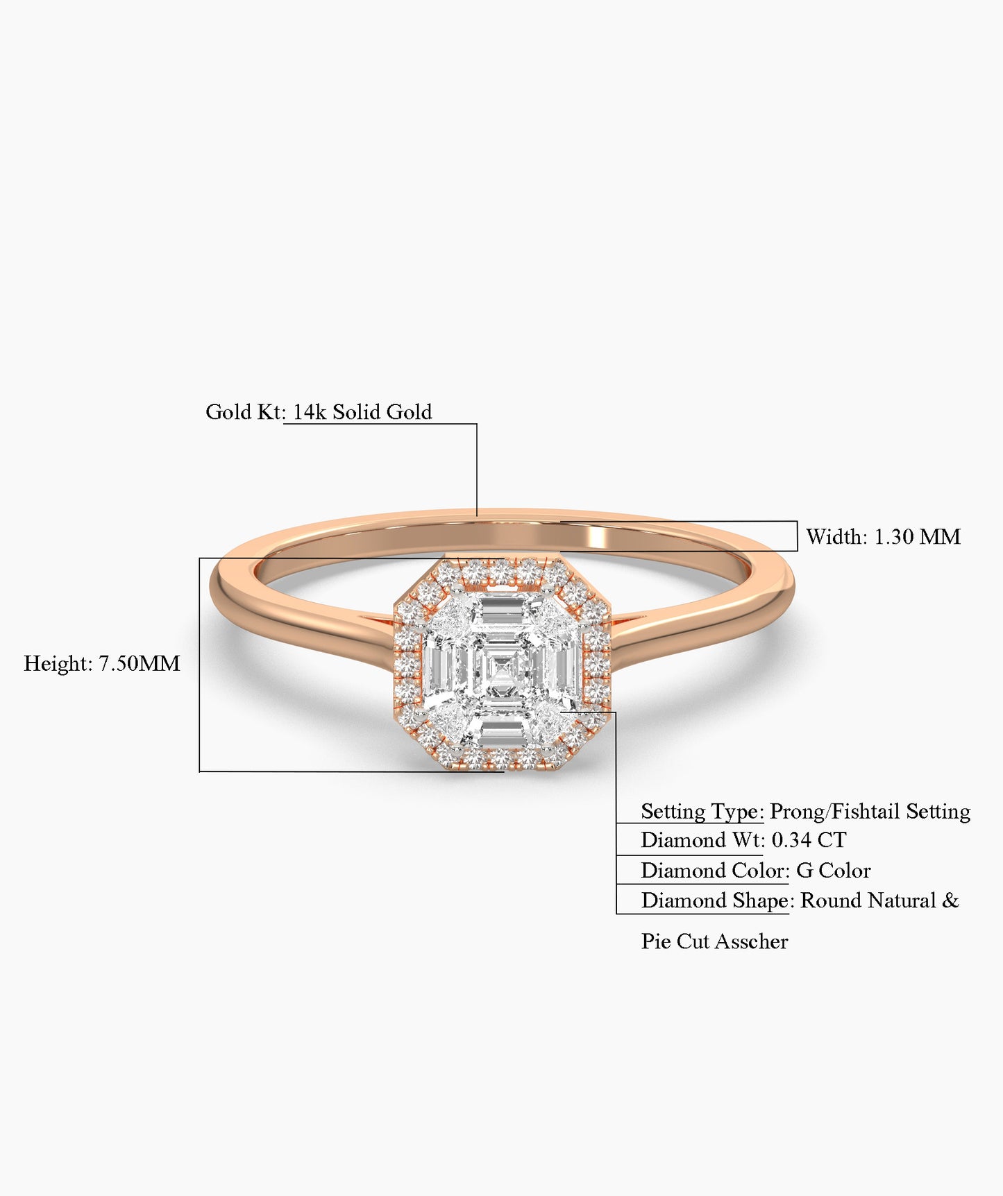 Modern Classi Diamond Ring