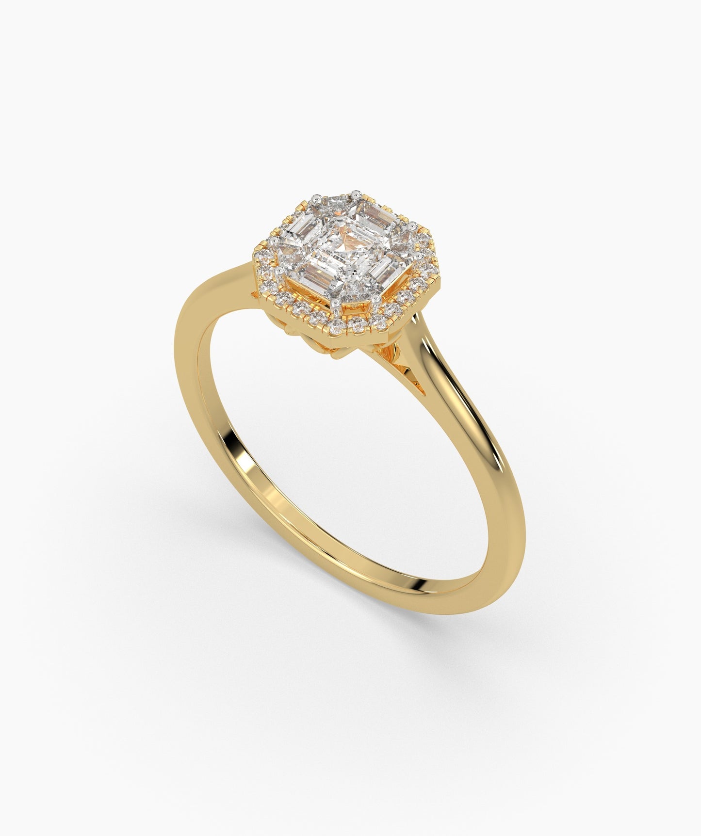 Modern Classi Diamond Ring
