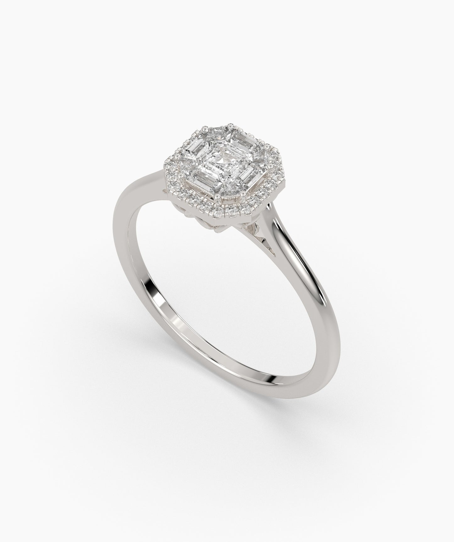 Modern Classi Diamond Ring