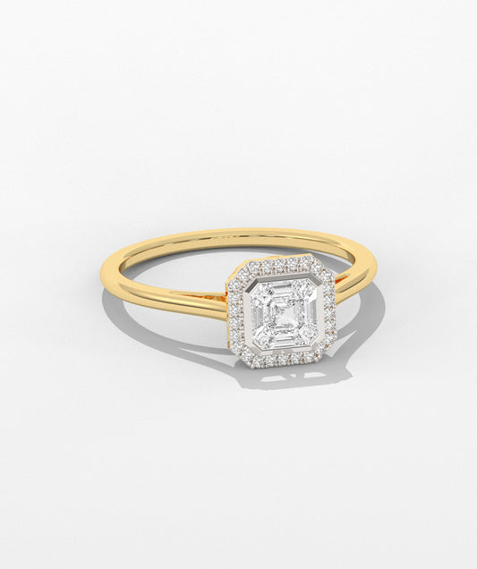 Geometric Spark Halo Ring