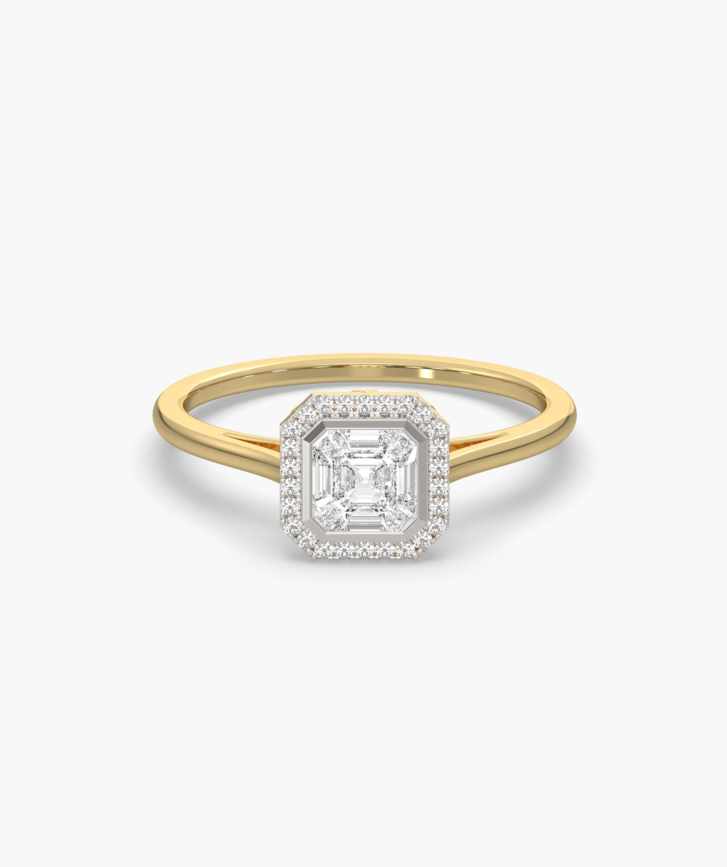 Geometric Spark Halo Ring