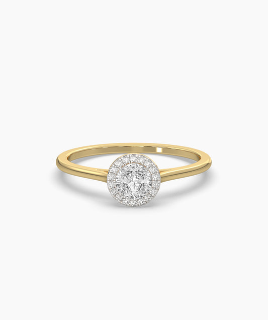 Round Diamond Halo Ring