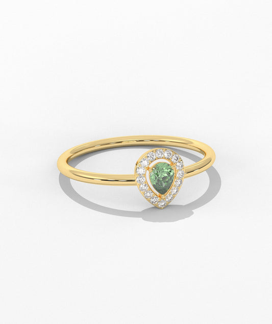 Pear Cut Halo Setting Fancy Ring