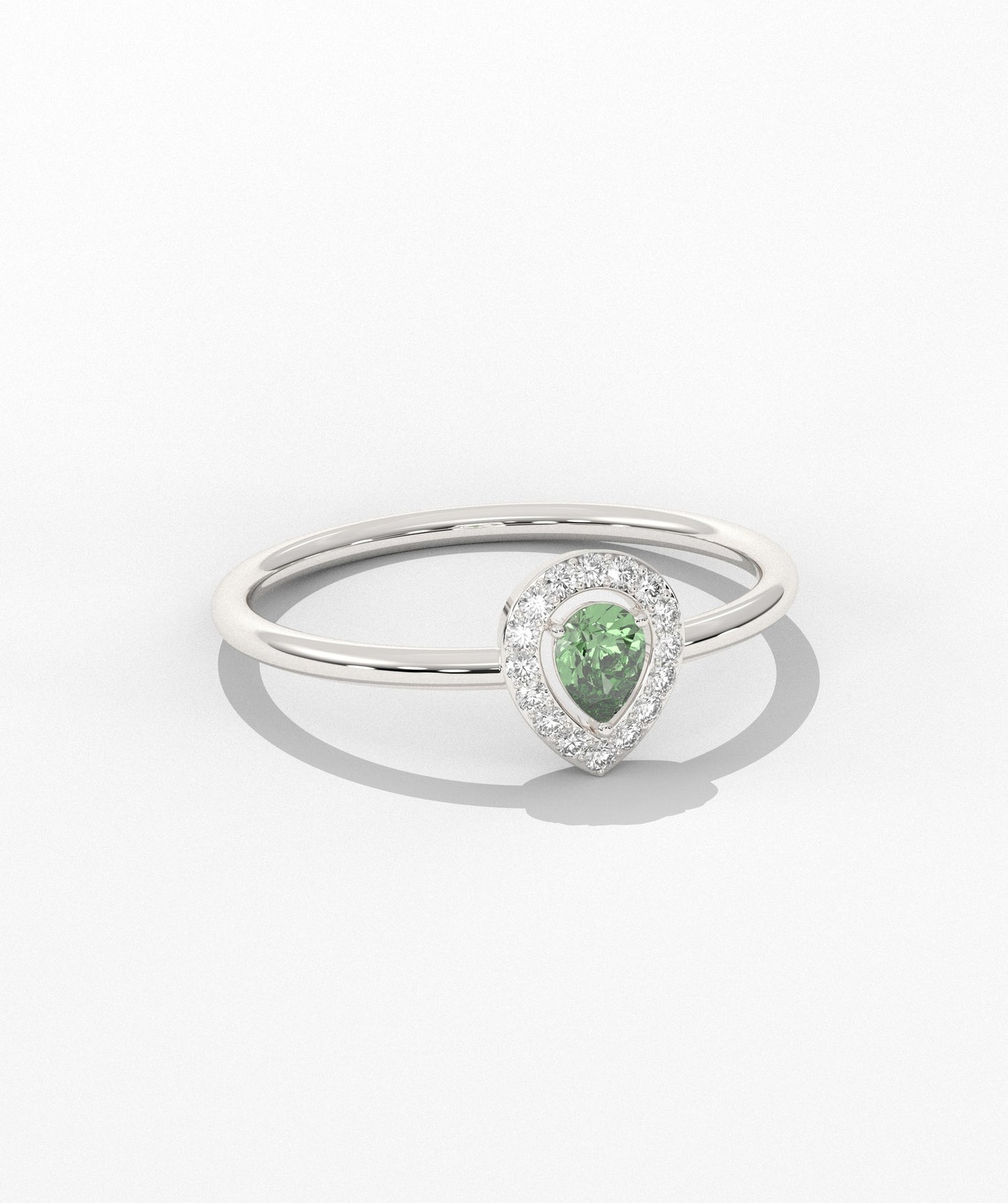 Pear Cut Halo Setting Fancy Ring