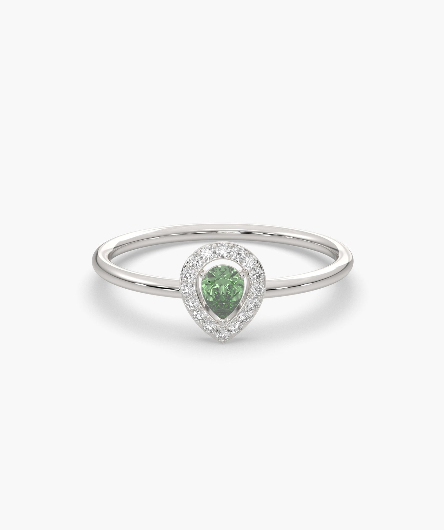 Pear Cut Halo Setting Fancy Ring