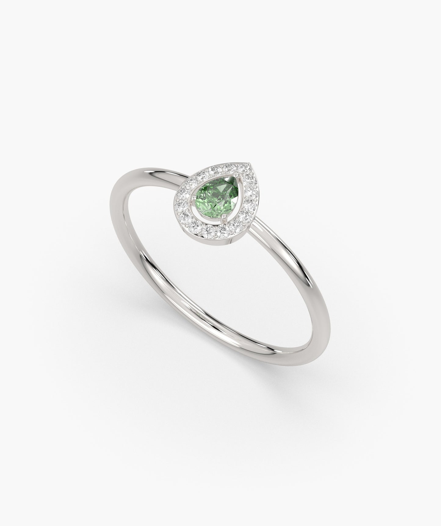 Pear Cut Halo Setting Fancy Ring