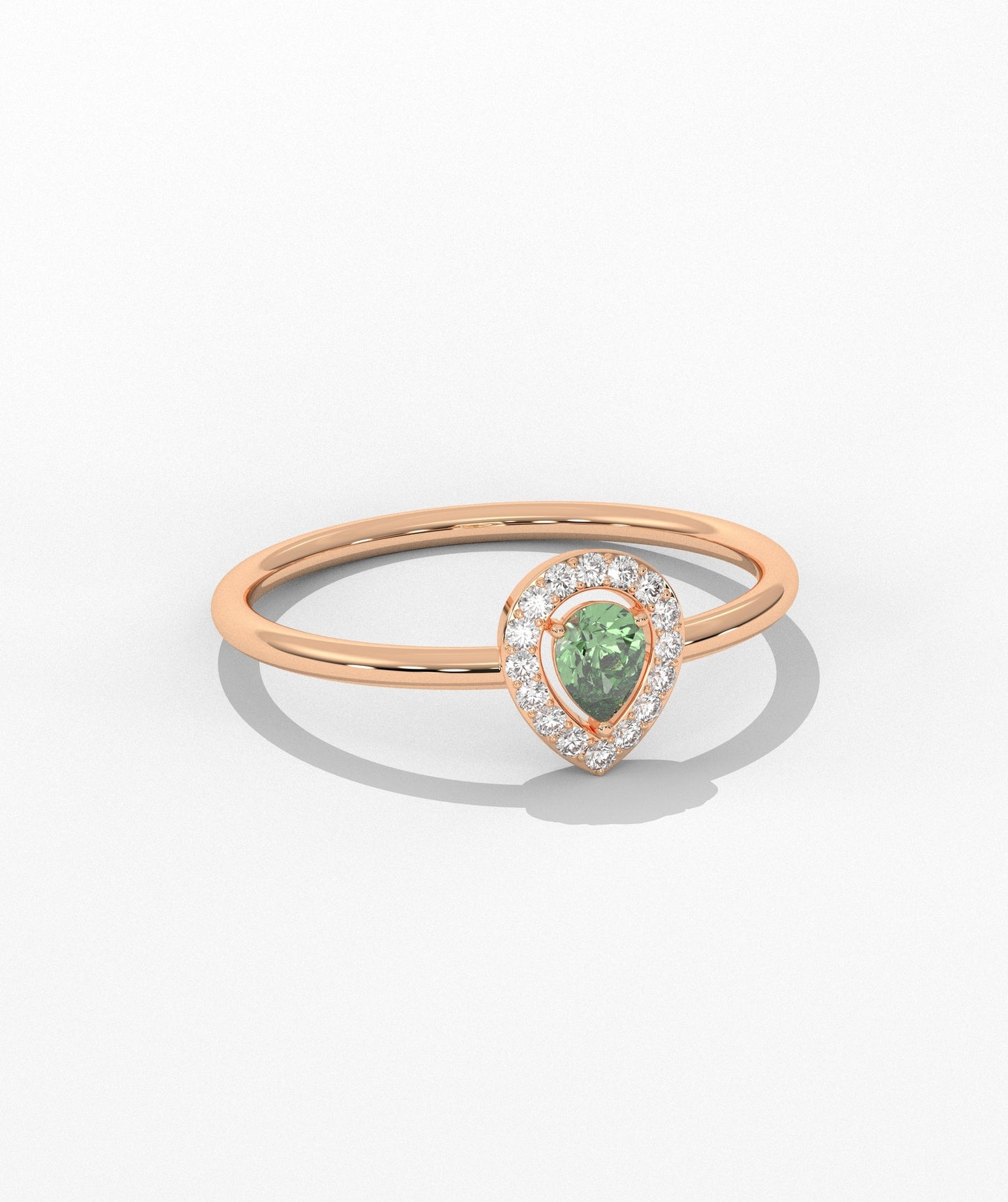 Pear Cut Halo Setting Fancy Ring