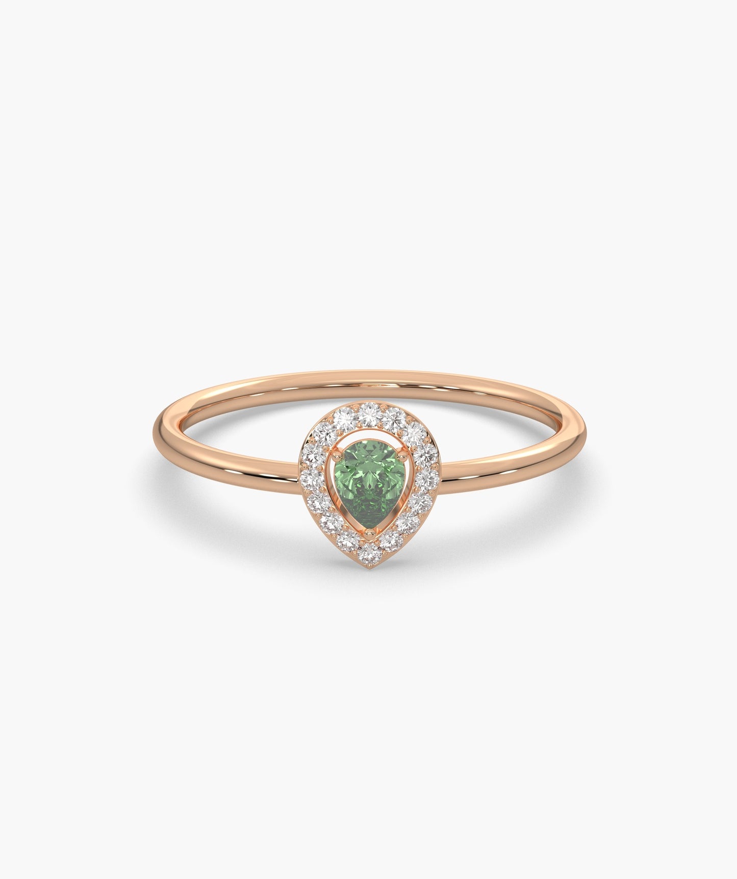 Pear Cut Halo Setting Fancy Ring
