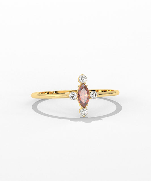 Cross-Inspired Gemstone Ring