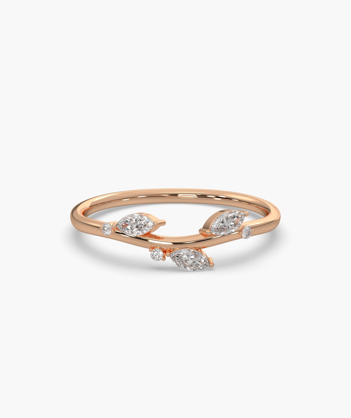 Marquise Diamond Vine Ring