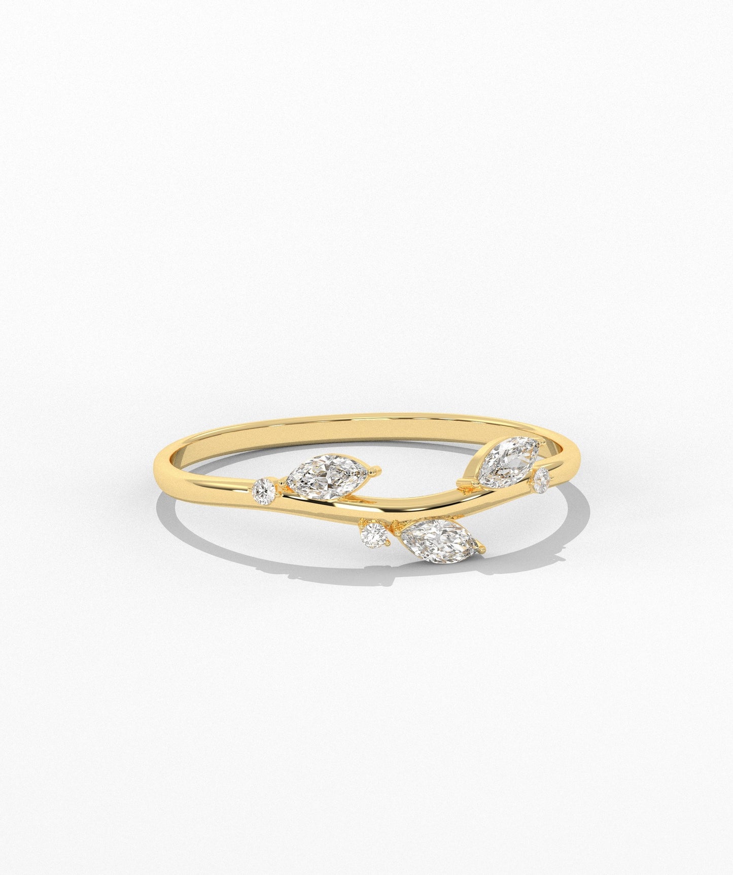 Marquise Diamond Vine Ring