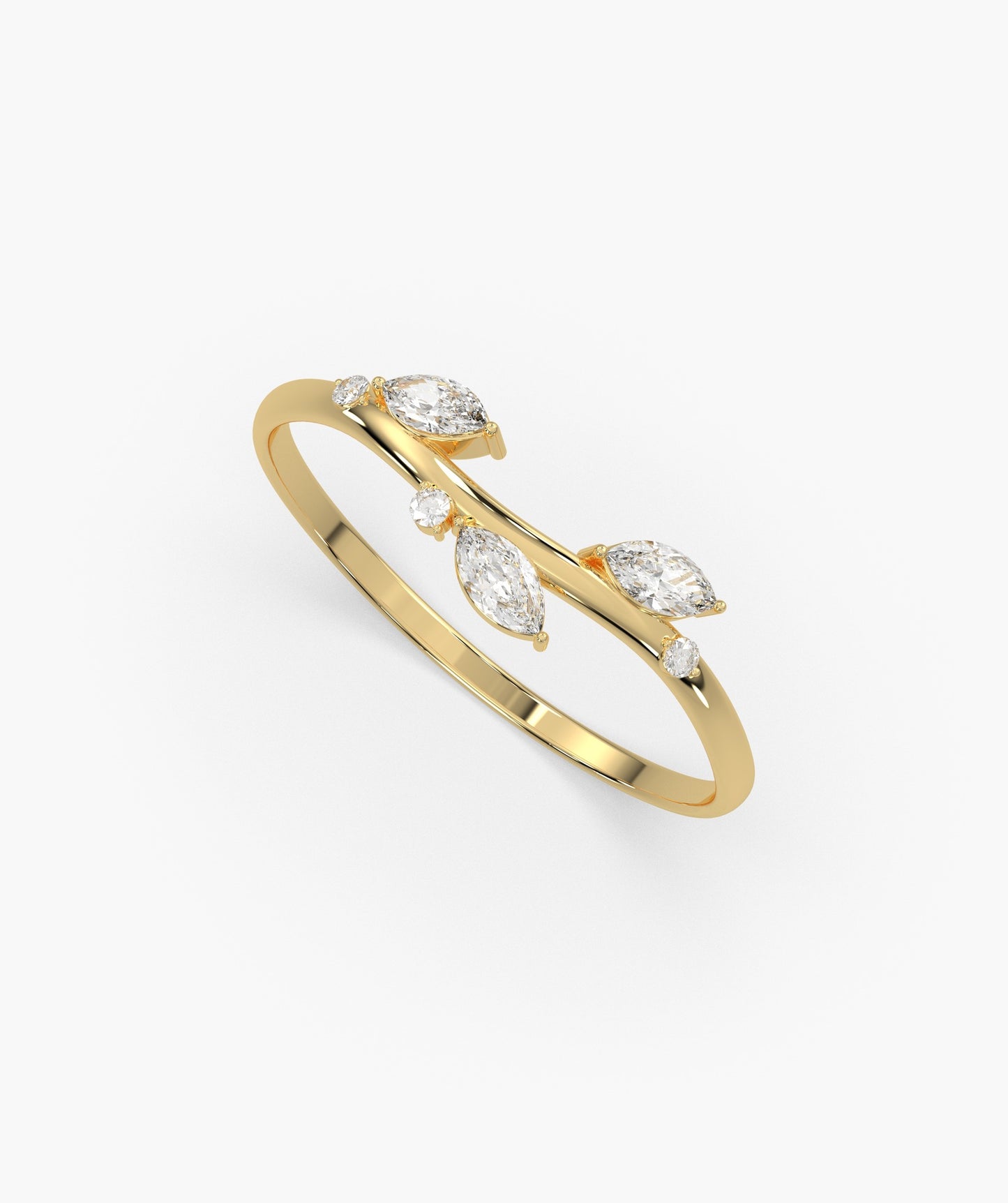 Marquise Diamond Vine Ring