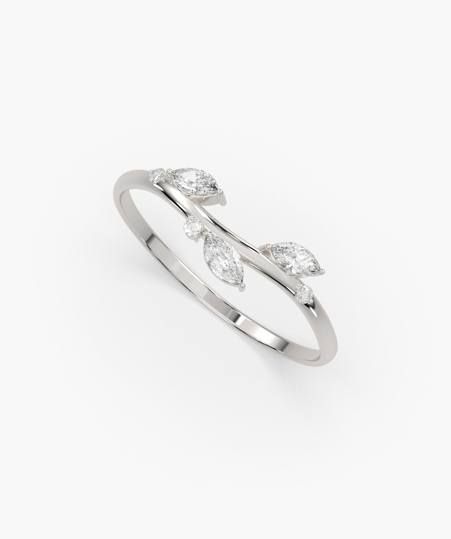 Marquise Diamond Vine Ring