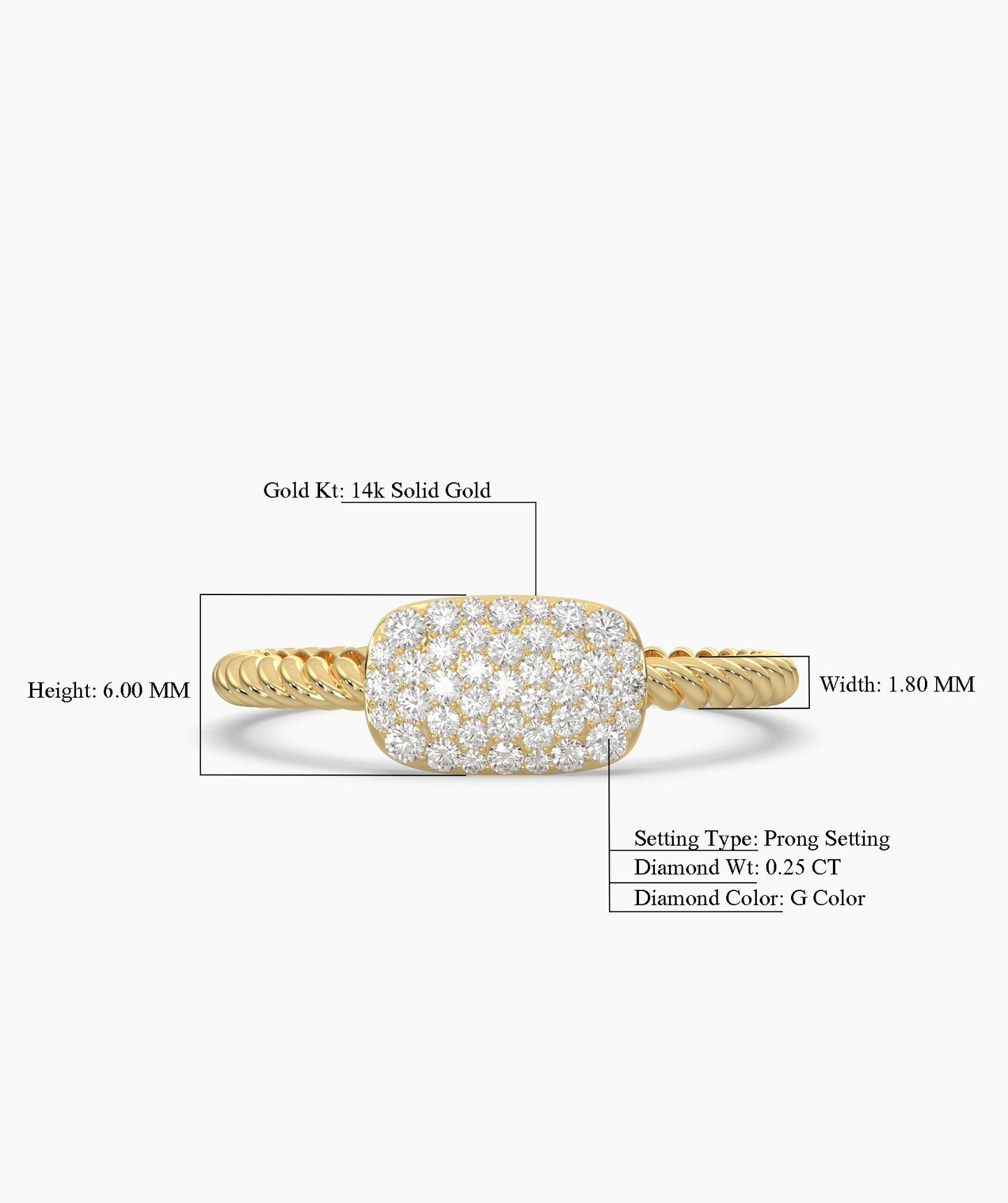 Diamond Pavé Statement Ring