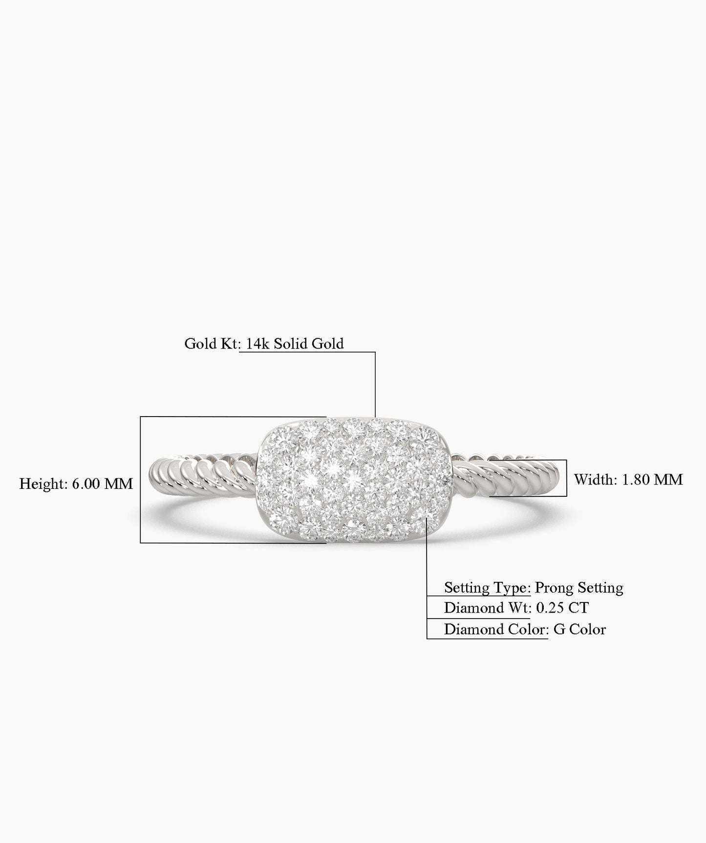 Diamond Pavé Statement Ring