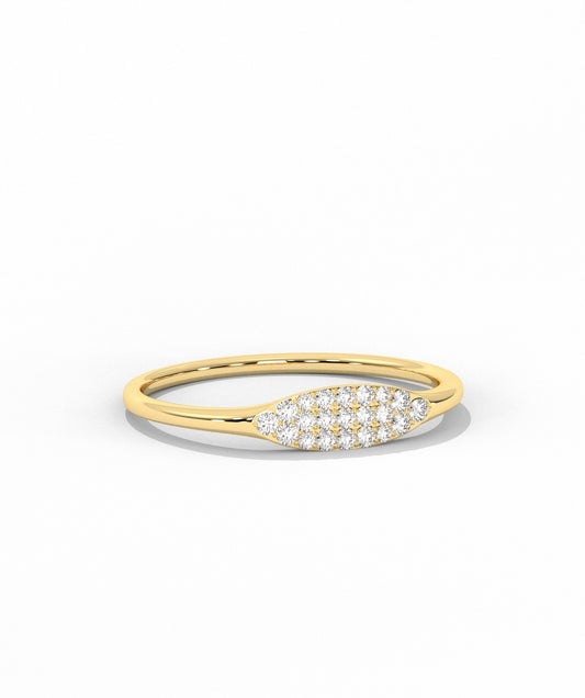 Pave Diamond Rope Ring