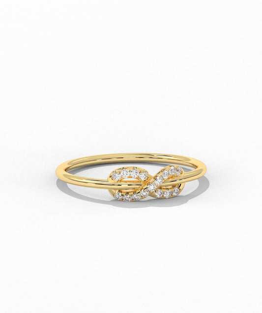 Endless Radiance Pave-Set Infinity Ring