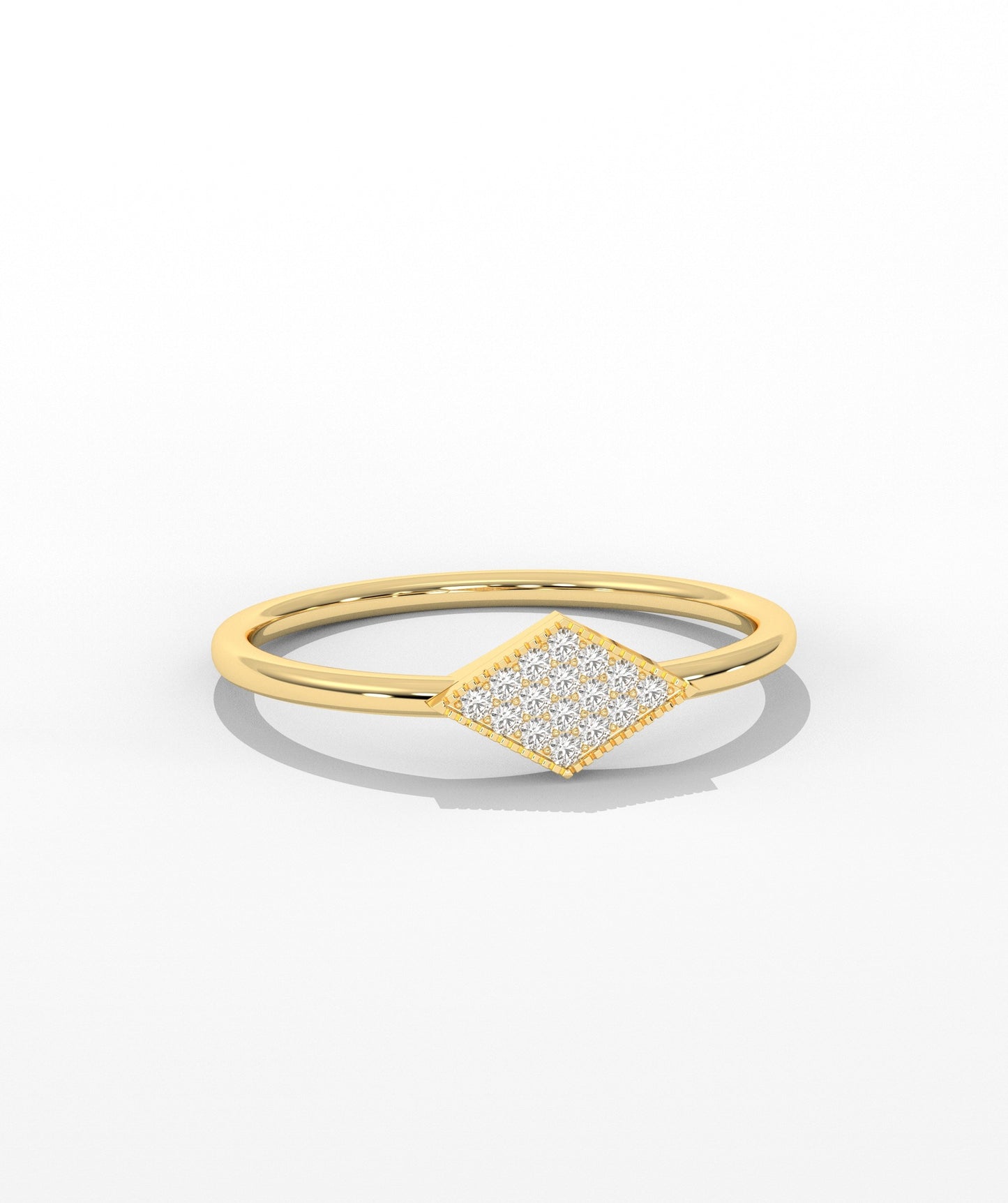 Geometric Diamond Ring