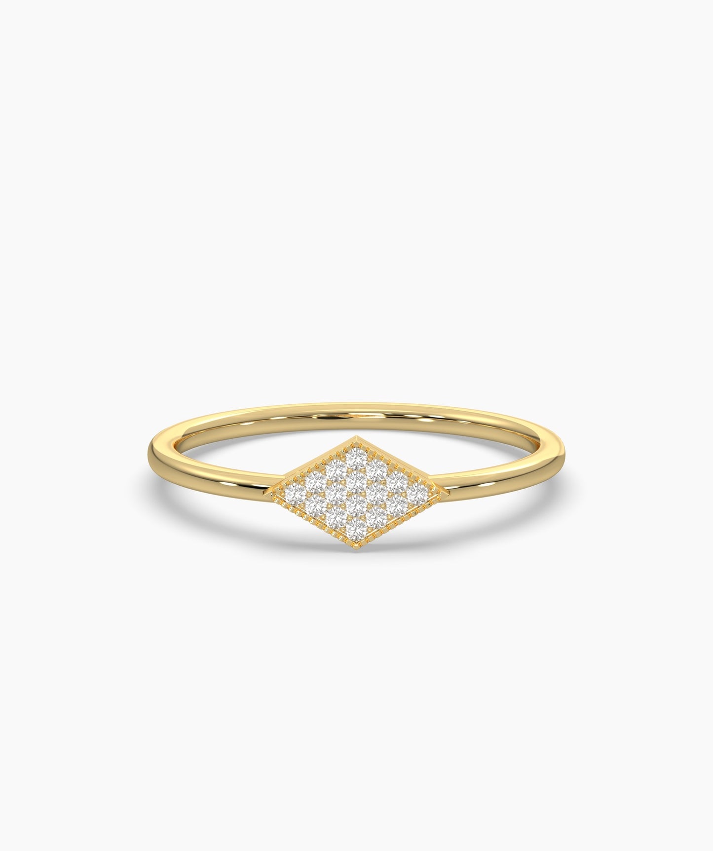 Geometric Diamond Ring