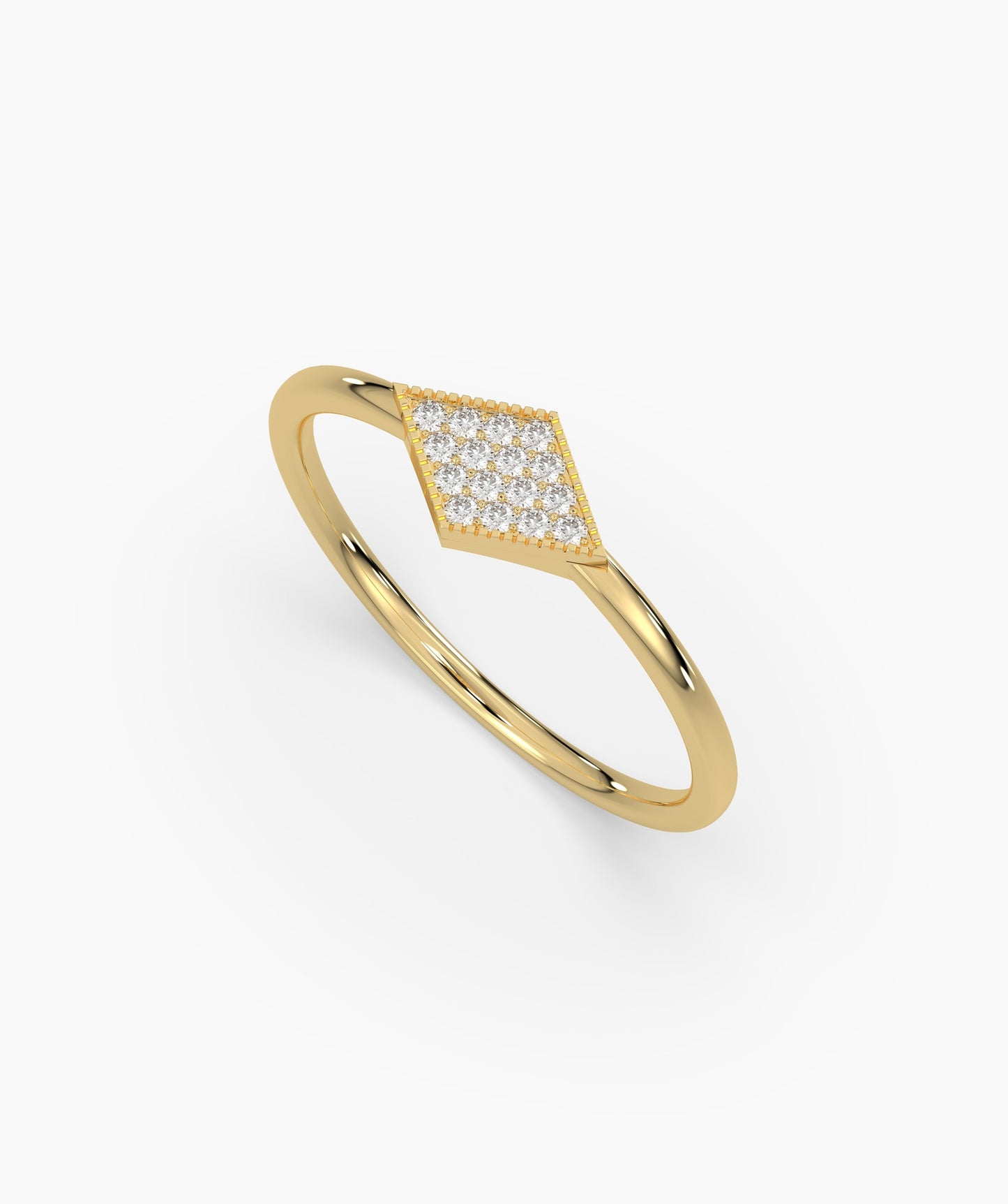 Geometric Diamond Ring