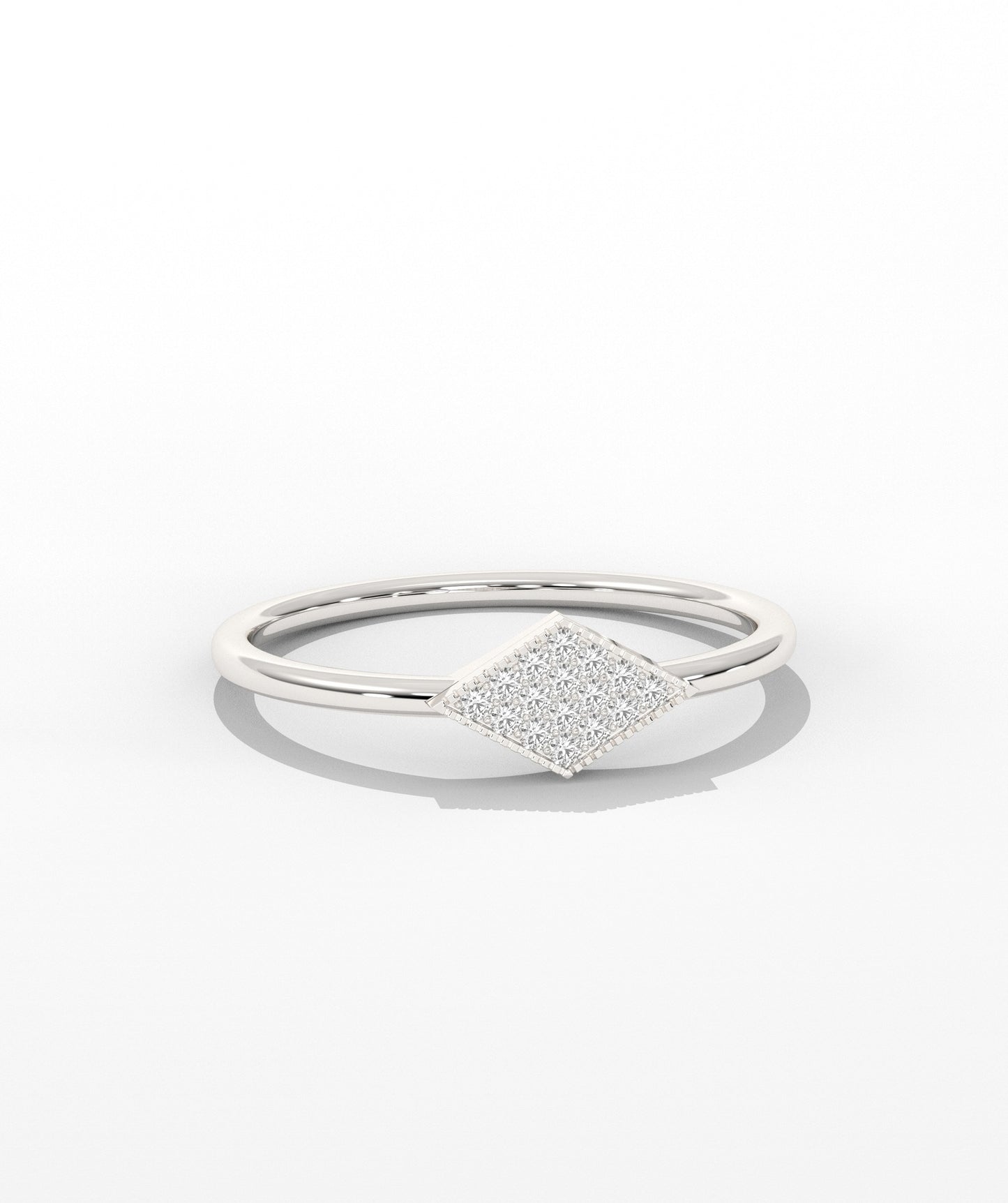 Geometric Diamond Ring